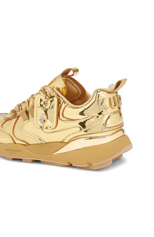 Kurt Geiger London Kurt Chunky Sole Sneaker In Gold