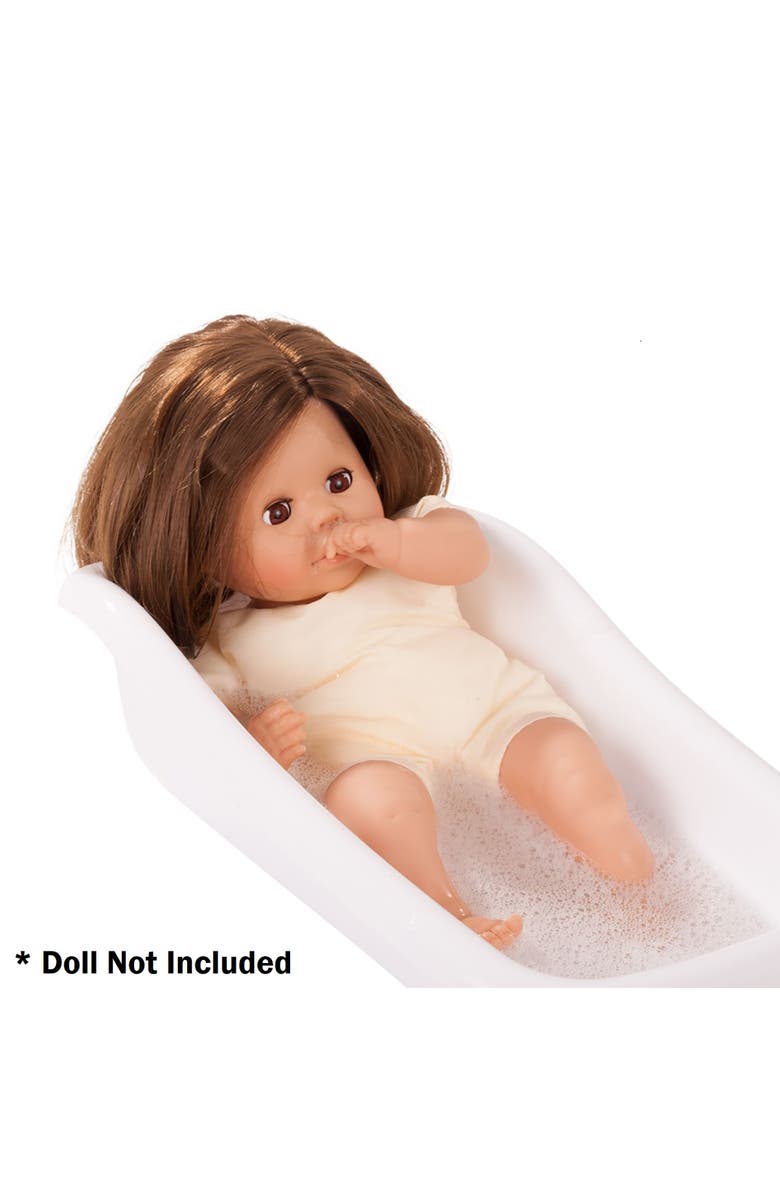 Gotz Boutique Pretend White Bath Tub for Baby Dolls up to 13 in., Alternate, color, 