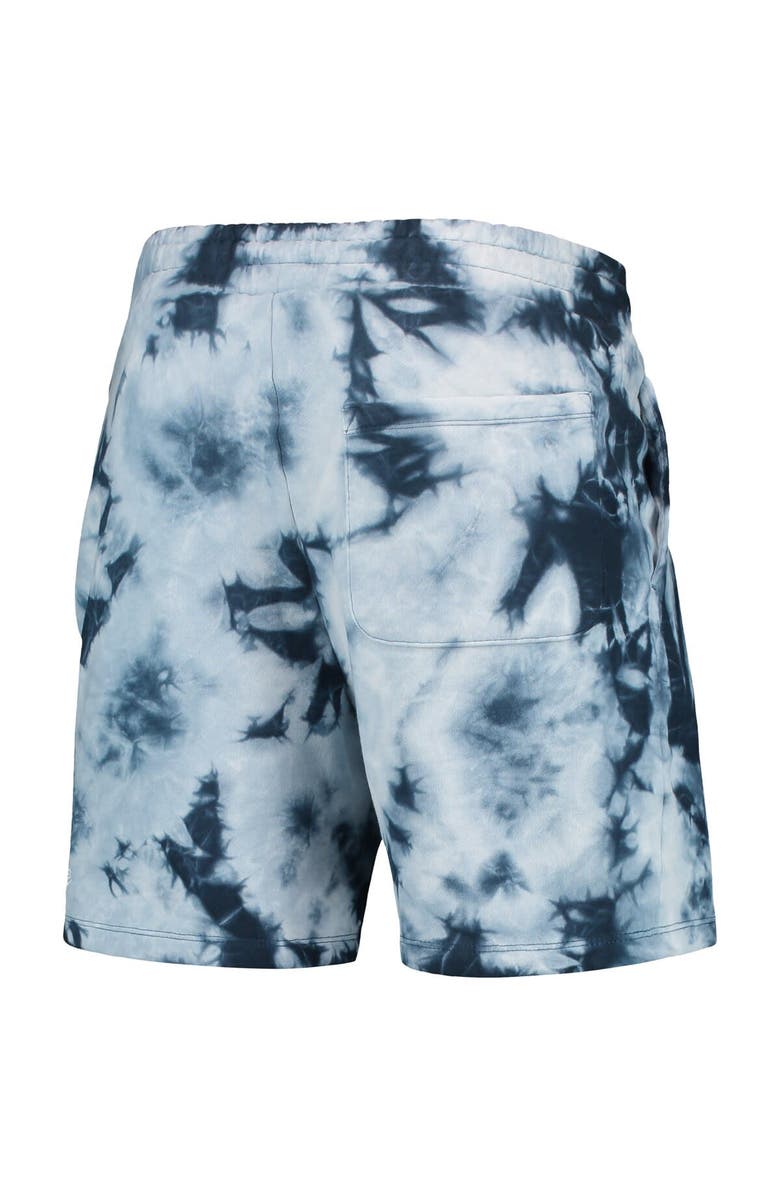 New Era Men's New Era Royal Philadelphia 76ers Fleece Tie-Dye Shorts, Alternate, color, Royal