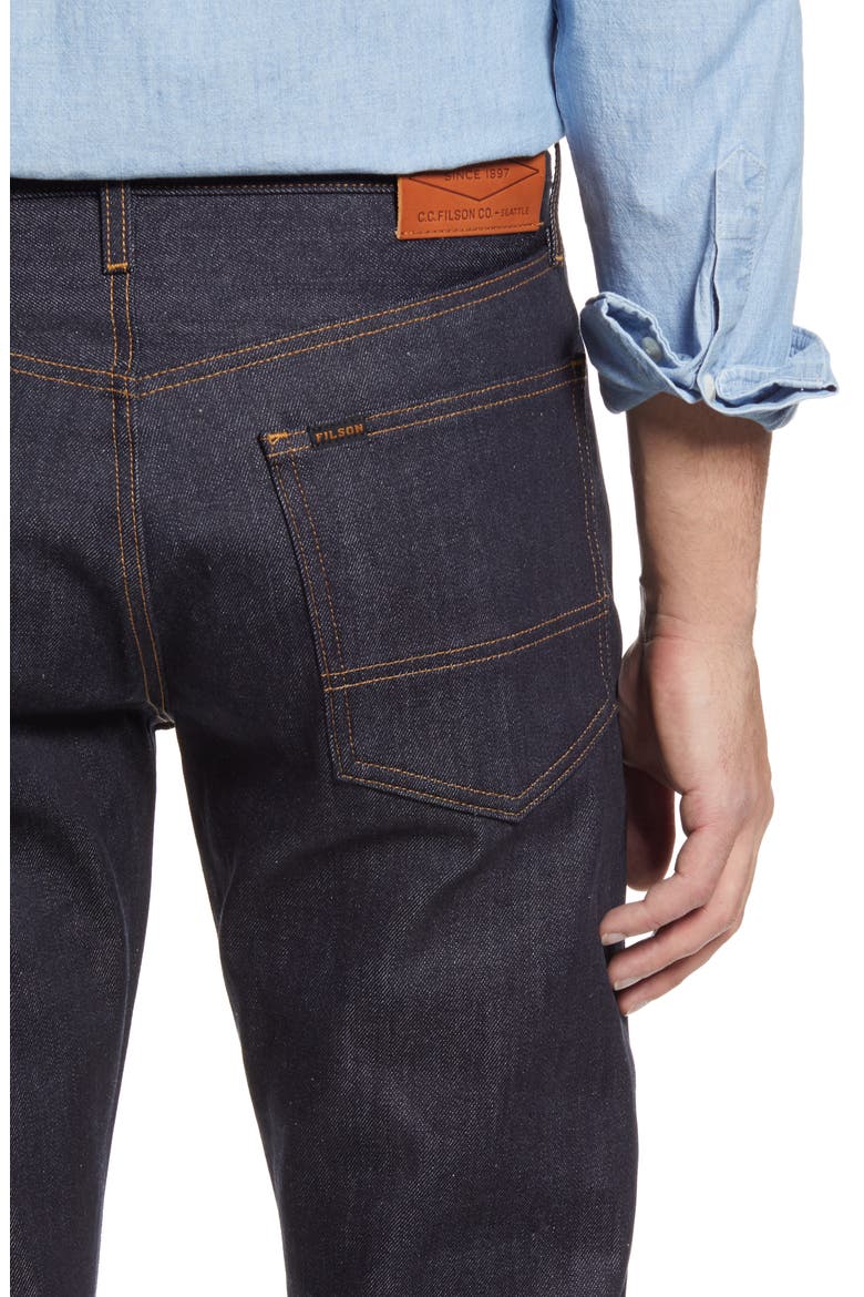 Rail Splitter Straight Leg Jeans, Alternate, color, RAW INDIGO