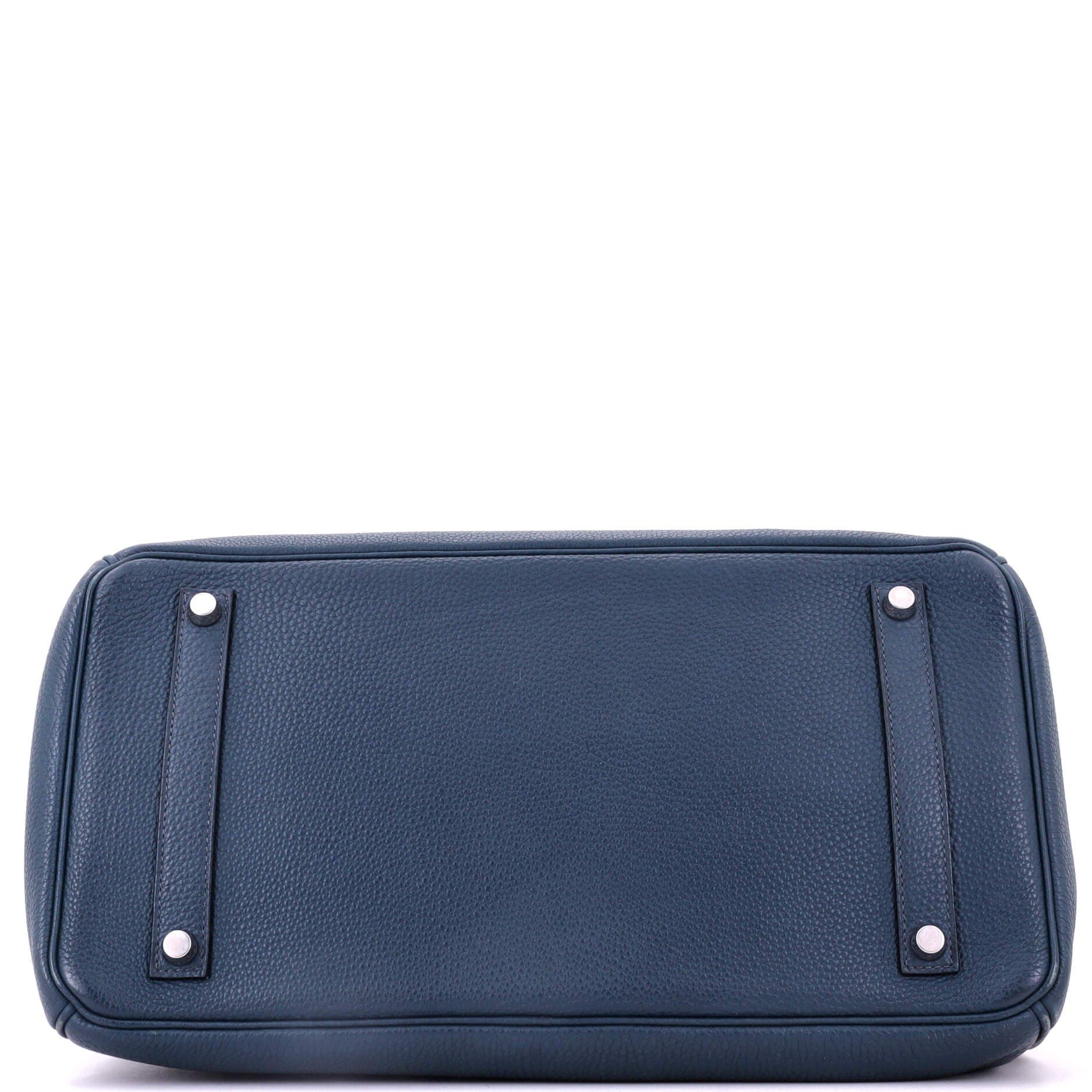 Birkin Handbag Blue Togo with Palladium Hardware 35, Alternate, color, Blue