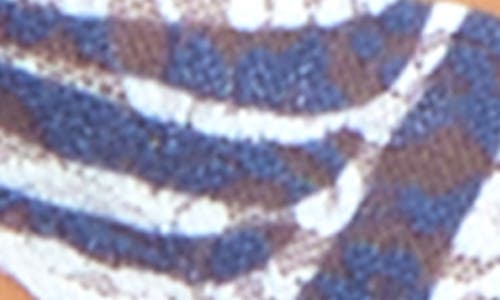 Hanky Panky Print Low Rise Thong In Blue