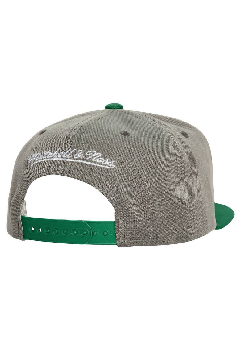 Men's Mitchell & Ness Gray Athletics Cooperstown Collection Basic Flip Snapback Hat, Alternate, color, Gray