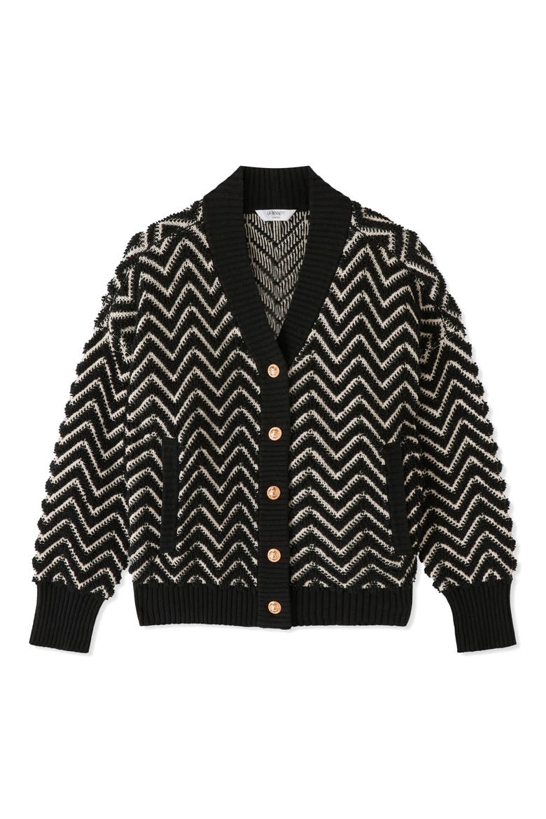 Dakota Loop Cardigan, Alternate, color, BLACK