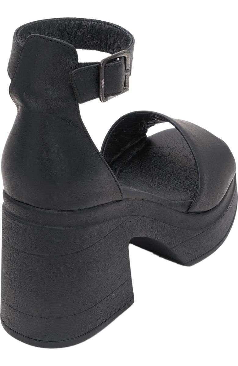 Forever & Always Shoes MARGOT Leather Platform Sandal, Alternate, color, Black Leather