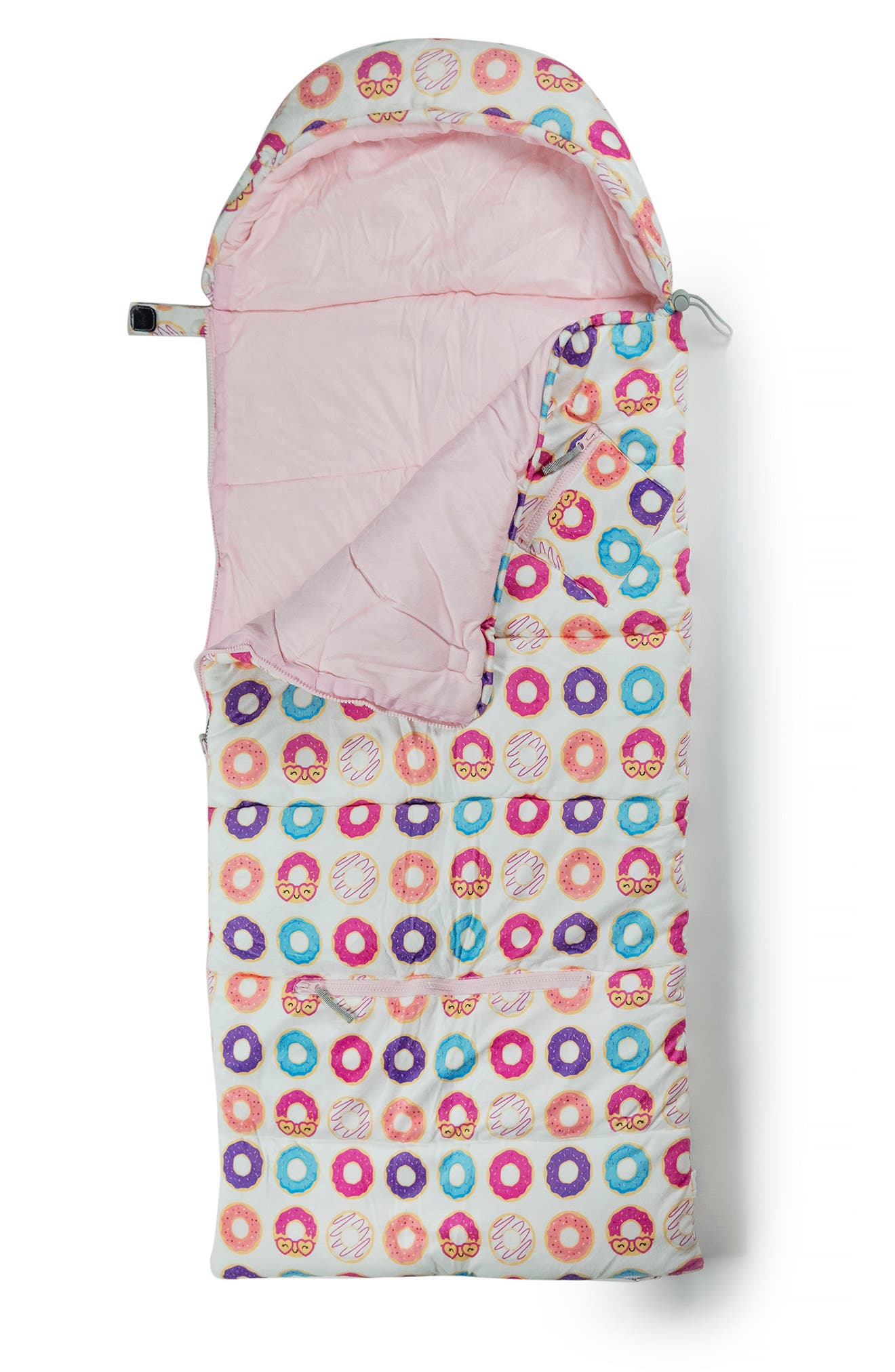 Kids' Sleep-n-Pack Donuts Print Sleeping Bag Backpack, Alternate, color, DONUTS MULTI-PRINT