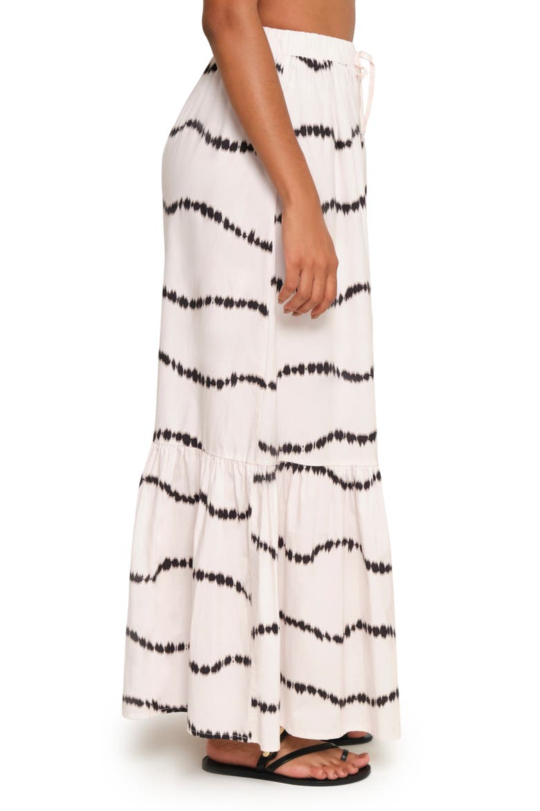 Crustacean Stretch Cotton Maxi Skirt, Alternate, color, BEIGE WAVES