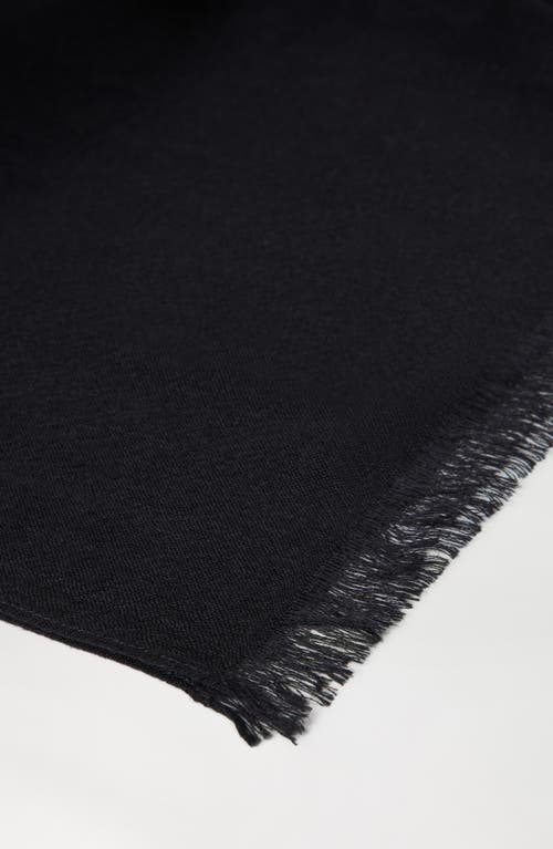 Brunello Cucinelli Cashmere And Silk Scarf In Black