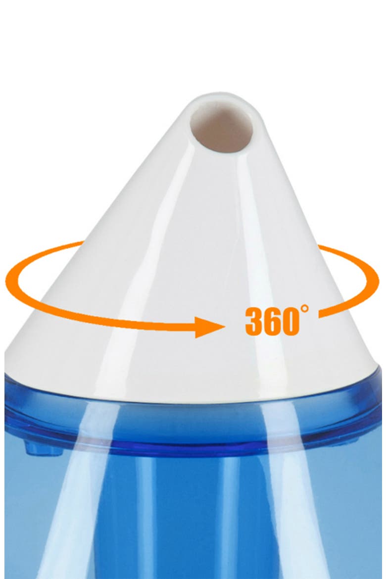 Drop 1-Gallon Cool Mist Humidifier, Alternate, color, BLUE/ WHITE