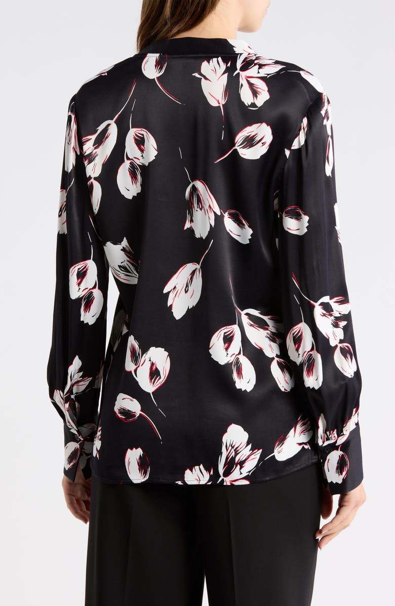 BOSS Barabi Woven Top, Alternate, color, Black Floral