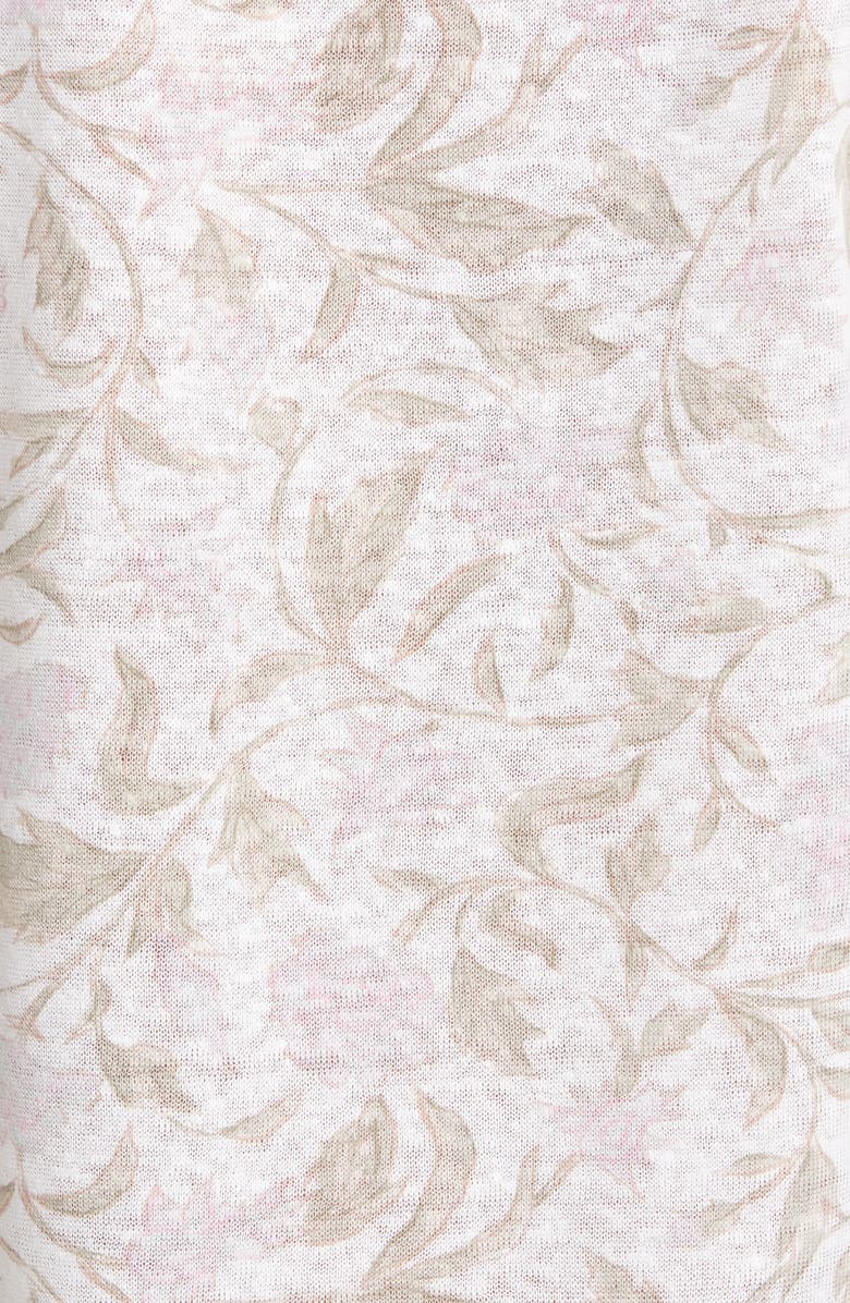 Rebecca Taylor Zadie Fleur Linen T-Shirt, Alternate, color, 