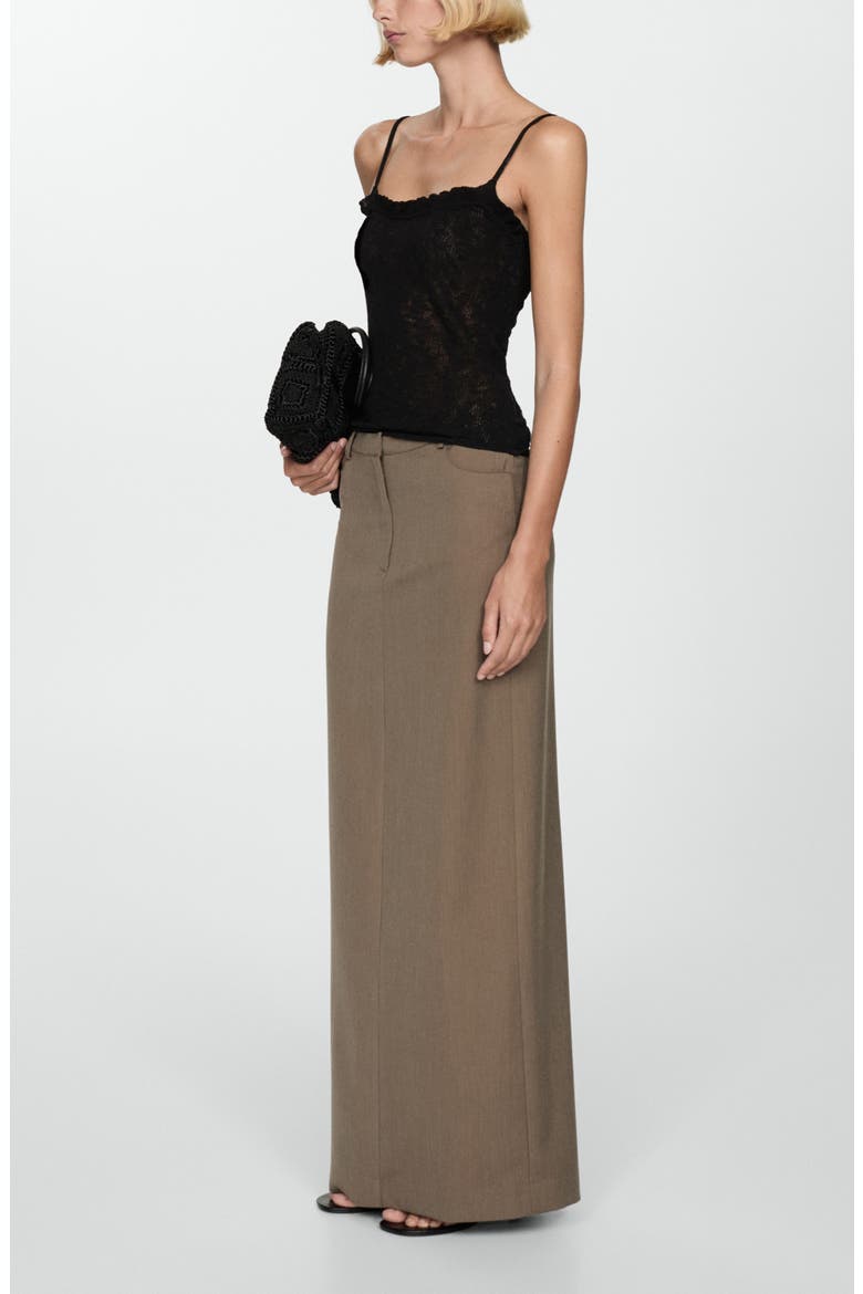 Column Maxi Skirt, Alternate, color, LIGHT/ PASTEL BROWN