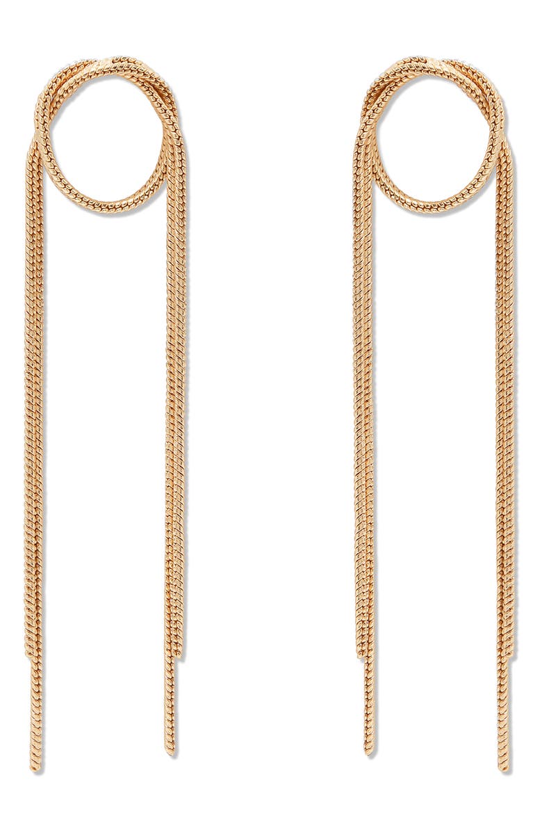 Brook and York Shea Chain Drop Earrings, Main, color, Gold