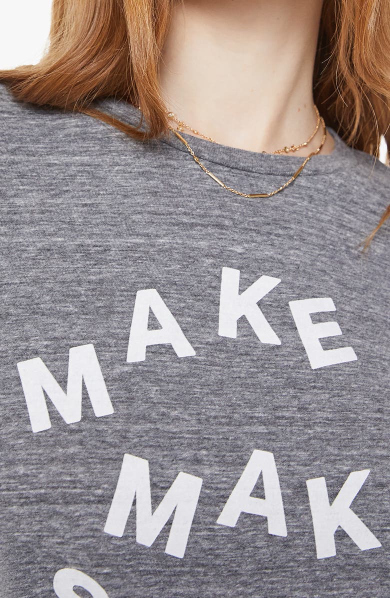 MOTHER The Boxy Goodie Goodie Graphic T-Shirt, Alternate, color, Make It Make Sense