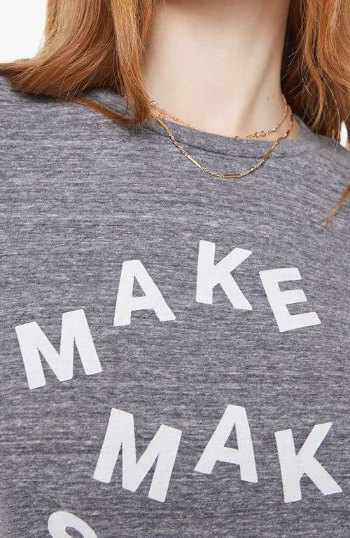 Mother The Boxy Goodie Goodie Graphic T-shirt In Gray