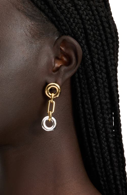 KATE SPADE KATE SPADE NEW YORK MIXED METALLIC LINEAR DROP EARRINGS 