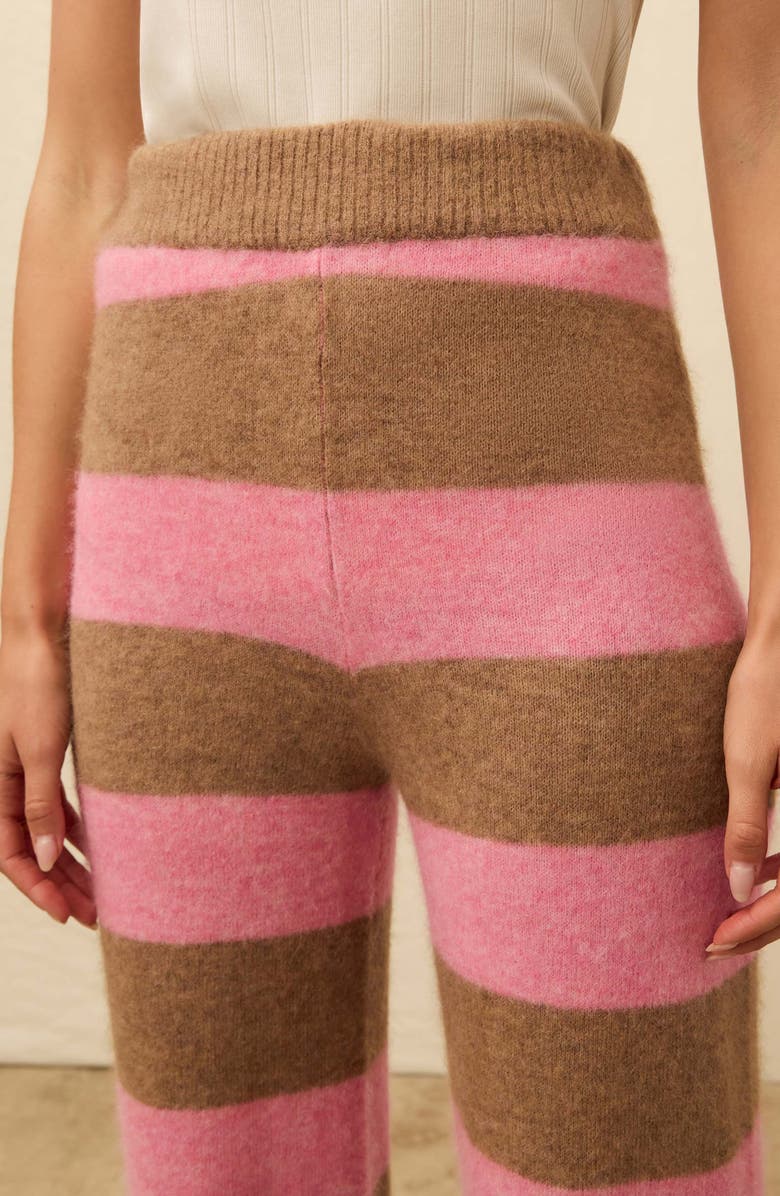 Faherty Apres Stripe Pants, Alternate, color, Pink Spritz