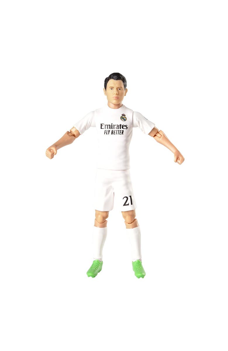 Banbo Toys SOCKERS Real Madrid CF Brahim Díaz 8" Collectible Soccer Action Figure, Alternate, color, White