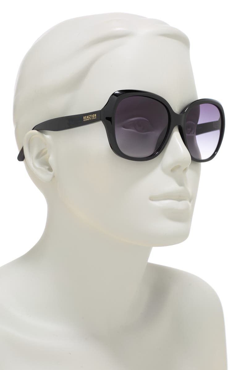 Reaction Kenneth Cole 56mm Butterfly Sunglasses, Alternate, color, 
