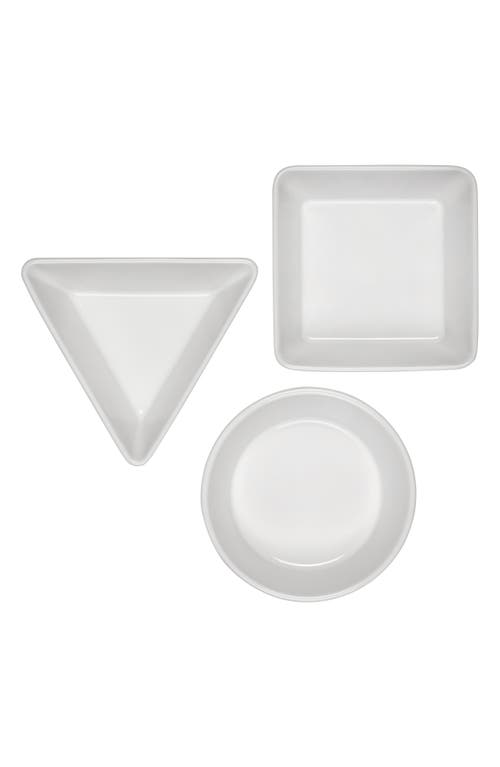 Le Creuset Stoneware 3-piece Tapas Dish Set In White