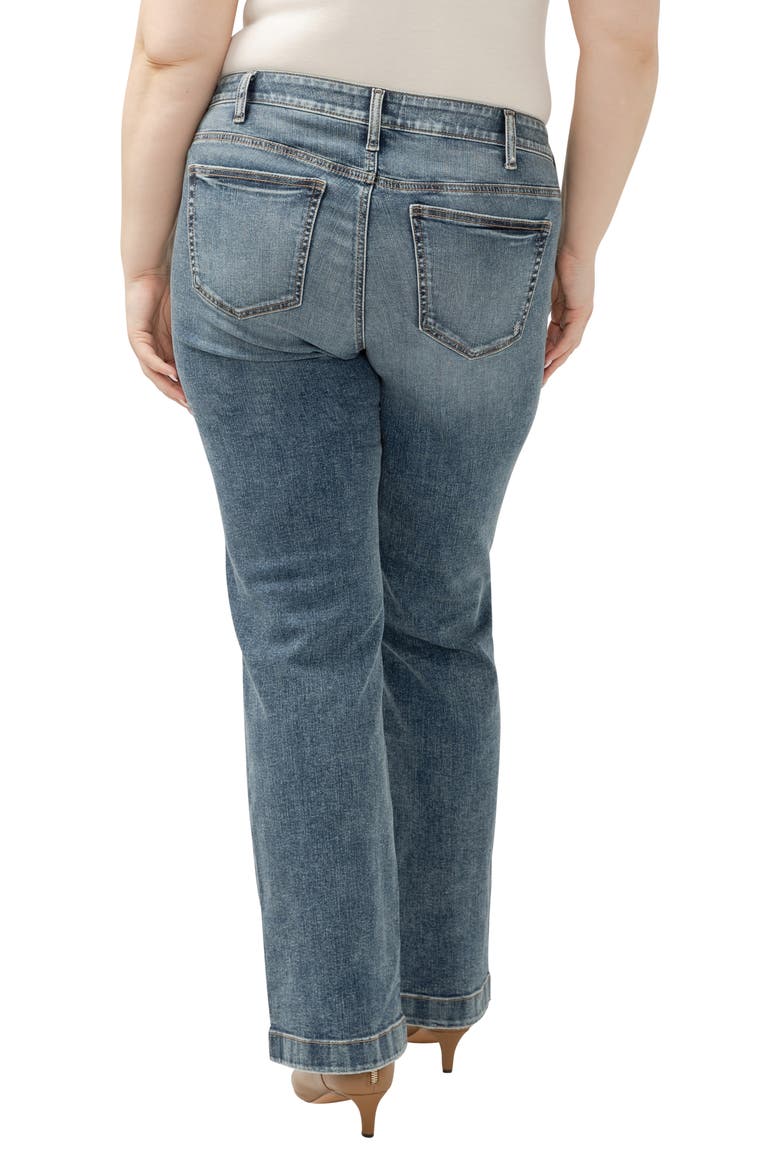 Suki Curvy Mid Rise Wide Leg Trouser Jeans, Alternate, color, INDIGO