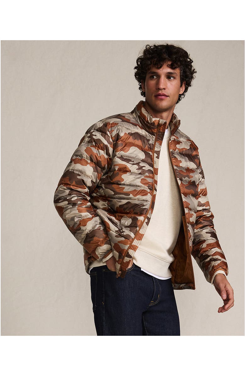 Lands
End Wanderweight Ultralight Packable Down Jacket, Alternate, color, Warm Cinnamon Camo