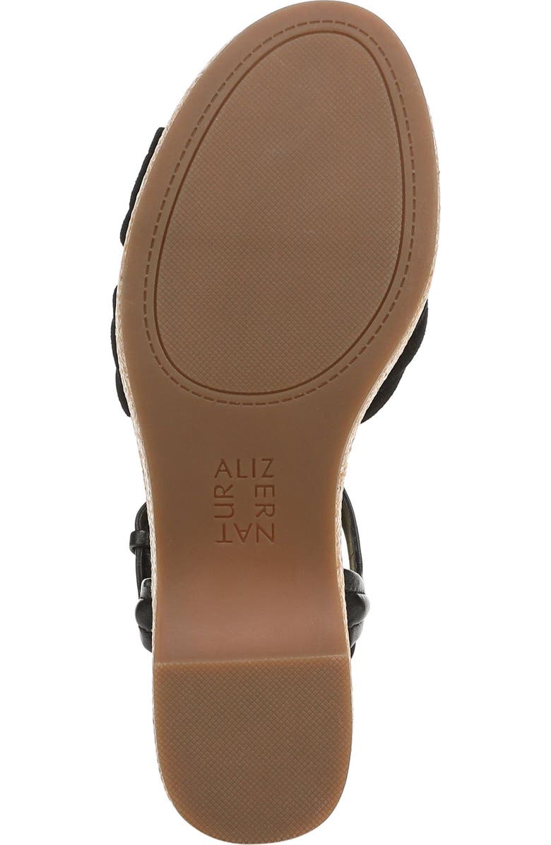 Naturalizer Dovie Ankle Straple Platform Wedge, Alternate, color, Black