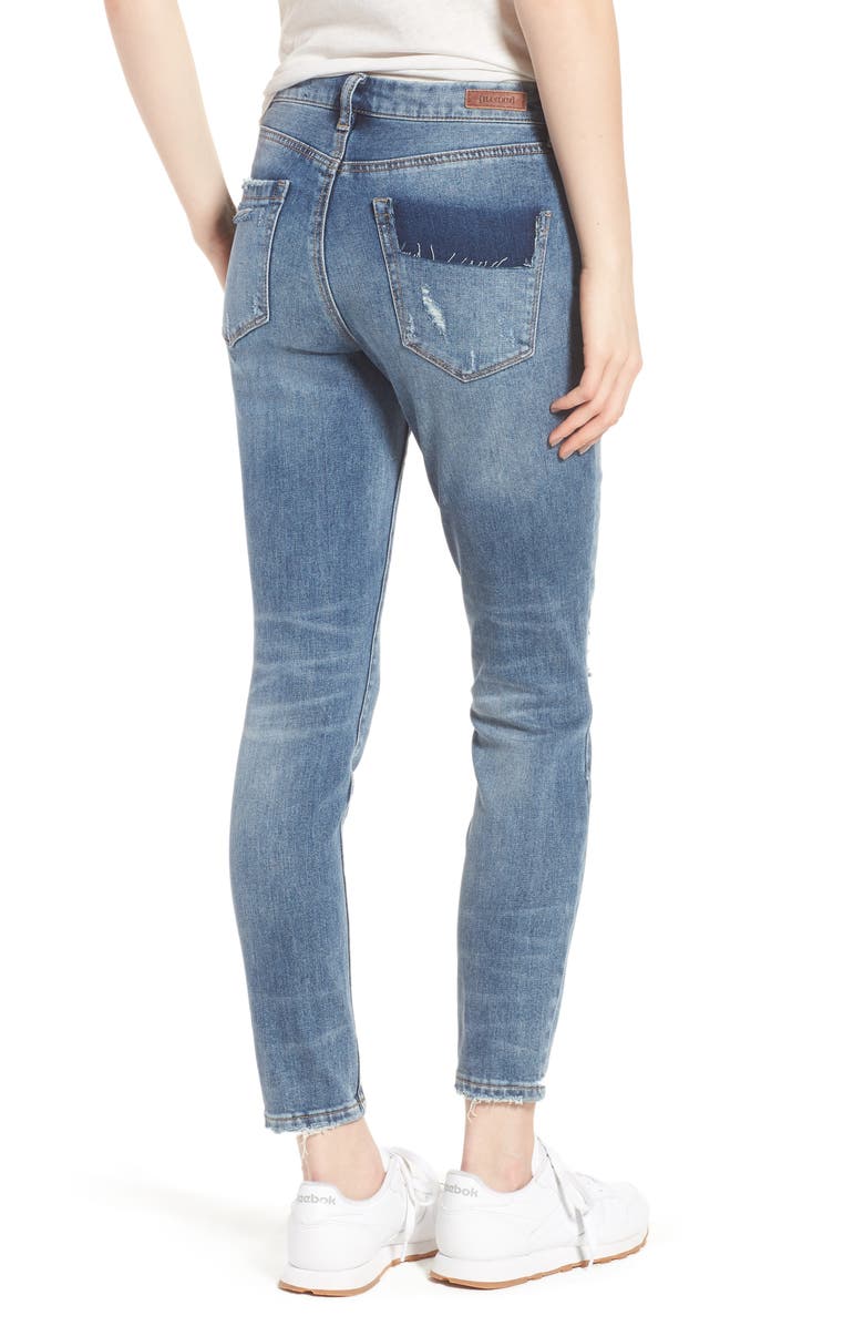 BLANKNYC Trip Switch Distressed Skinny Jeans, Alternate, color, Trip Switch