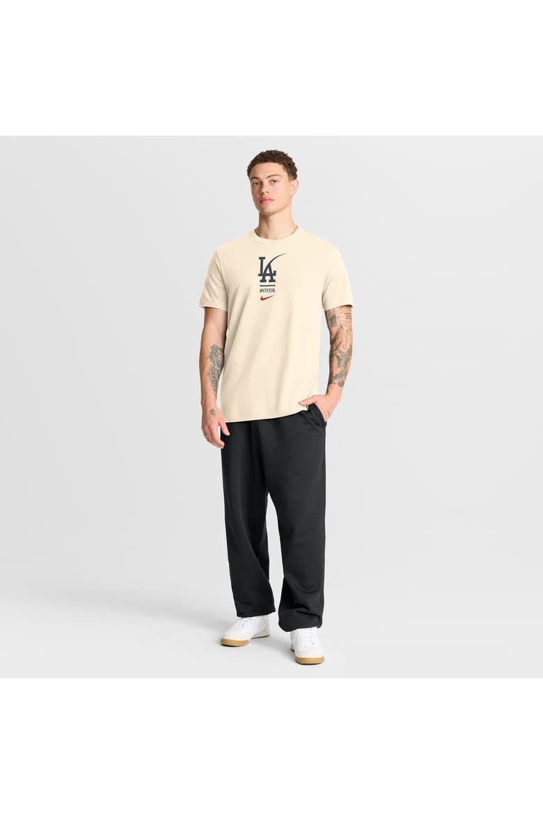 Men's Nike Cream Los Angeles Dodgers City Connect 2-Hit T-Shirt, Alternate, color, Cream