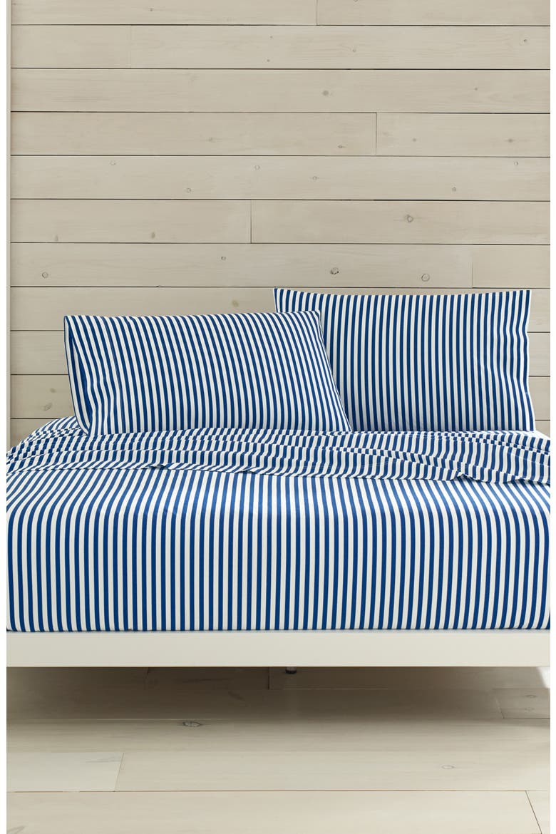 Ajo 200 Thread Count Cotton Sheet Set, Alternate, color, BLUE