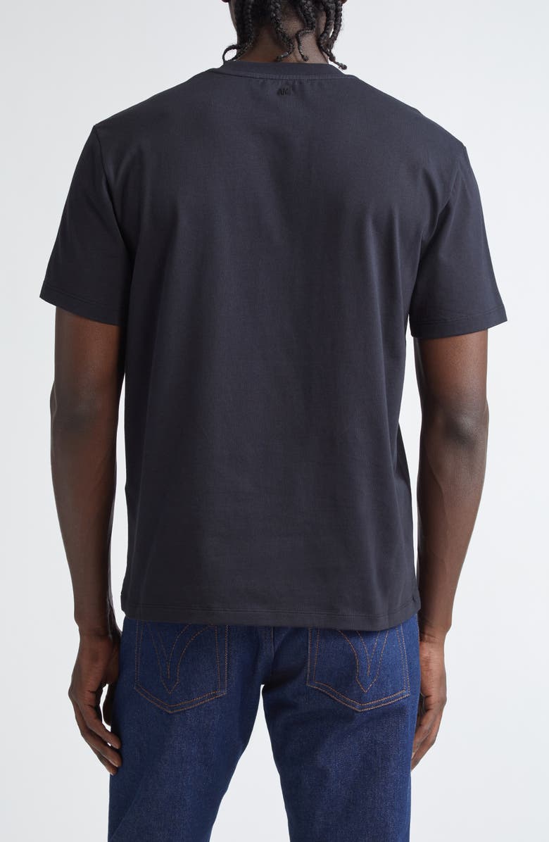 AMI PARIS Ami de Coeur Organic Cotton T-Shirt, Alternate, color, Black/001