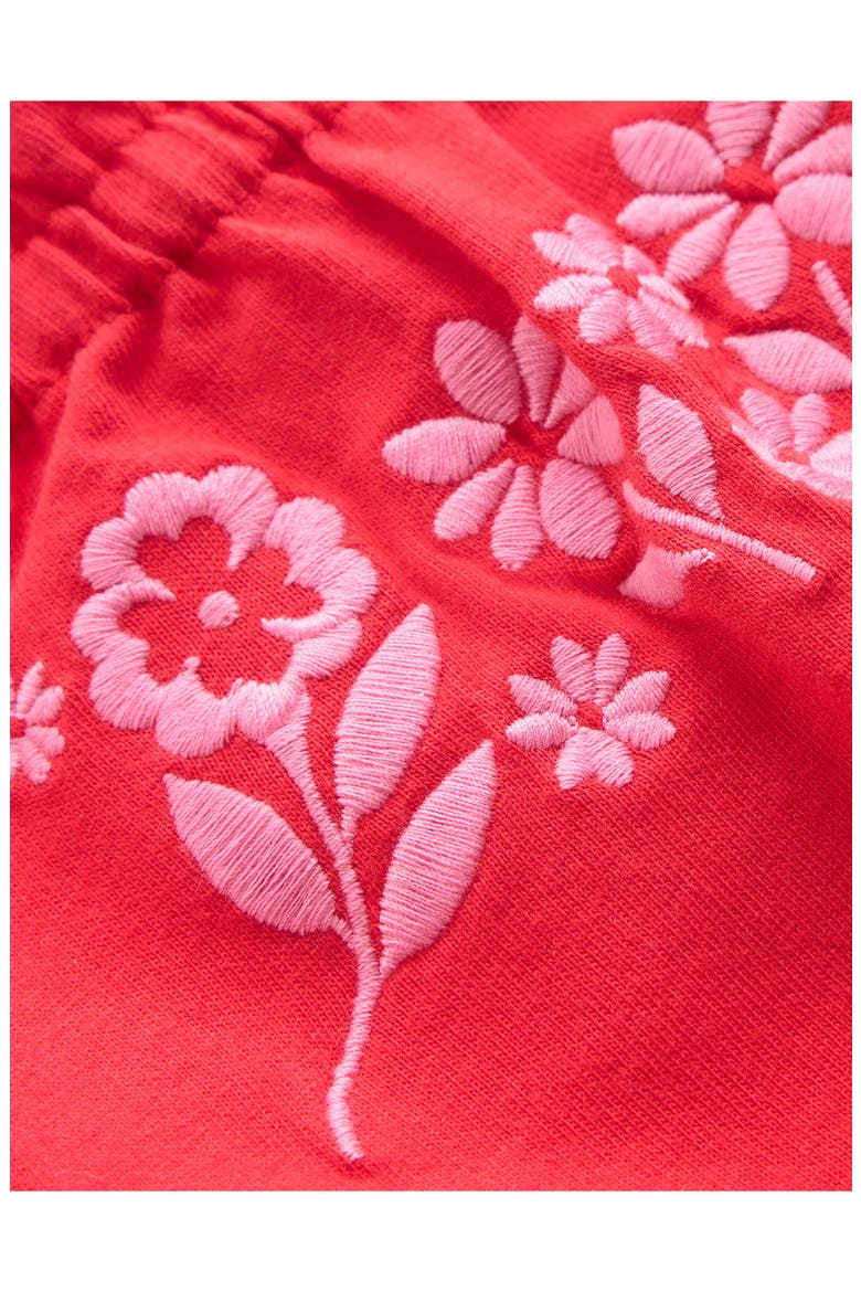 Kids' Embroidered Cotton Tank, Alternate, color, SPICY RED