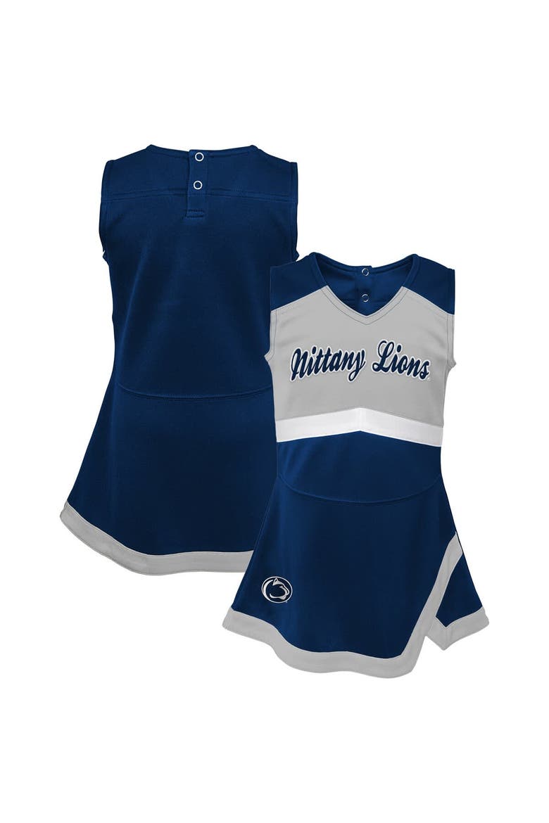 Girls Youth Navy Penn State Nittany Lions Cheer Captain Jumper Dress, Alternate, color, Navy