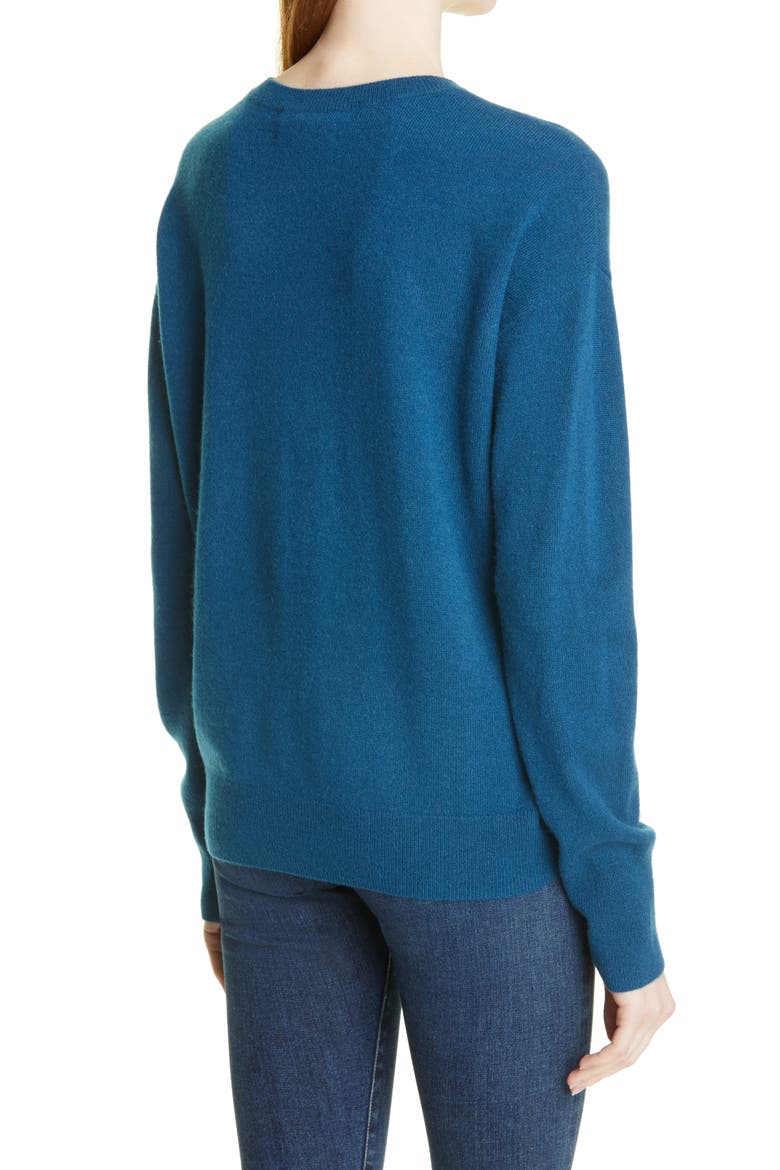 Cashmere Crewneck Pullover, Alternate, color, BLUE LEGION