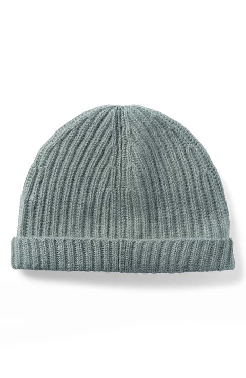 Cashmere Ribbed Beanie