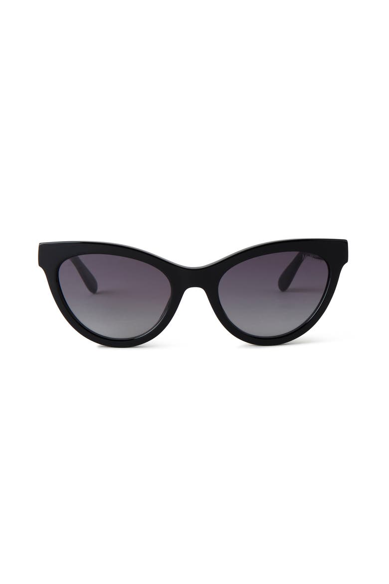 Lily Bio Acetate Sunglasses, Main, color, Black