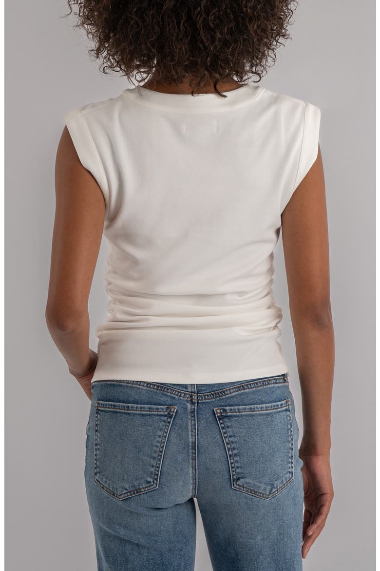 Rayna Side Ruched Tank, Alternate, color, IVORY