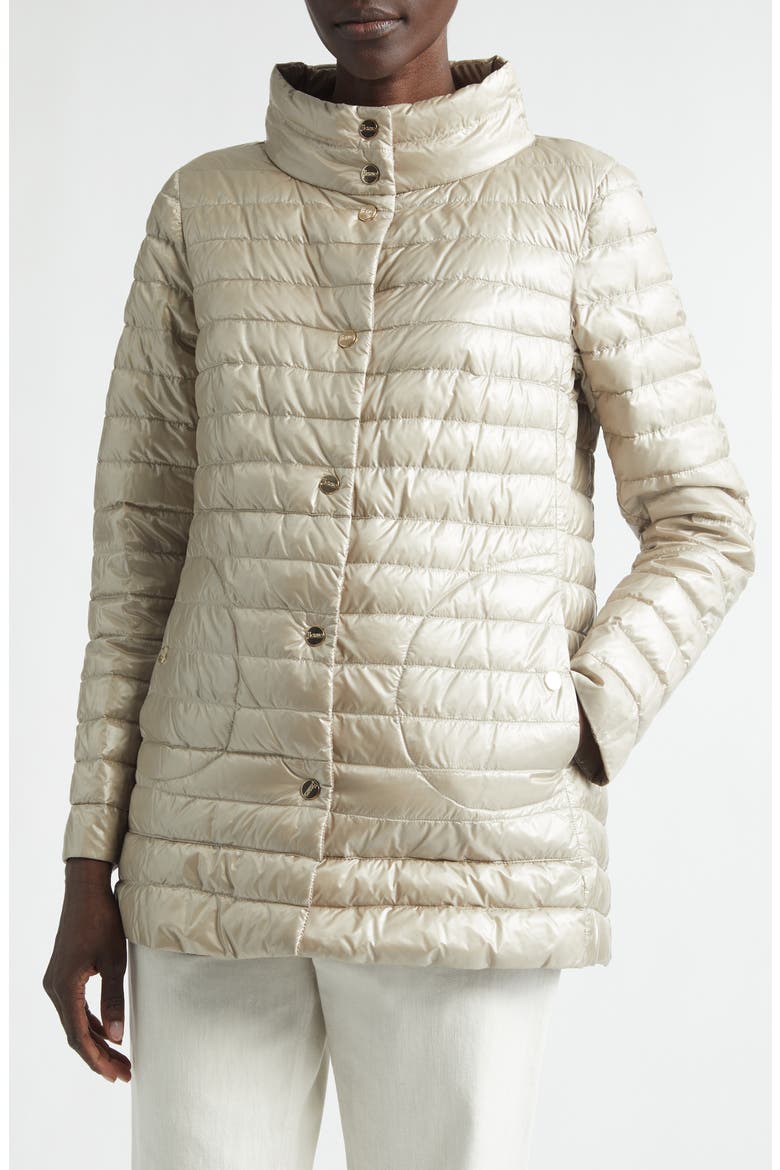 Ultralight Reversible Down Puffer Jacket, Alternate, color, TAUPE TO CHANTILLY