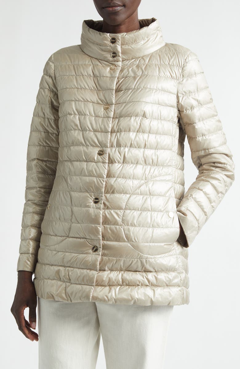 Herno Ultralight Reversible Down Puffer Jacket, Alternate, color, Taupe To Chantilly