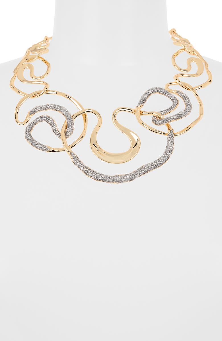 Alexis Bittar Solanales Crystal Intertwined Collar Necklace, Alternate, color,