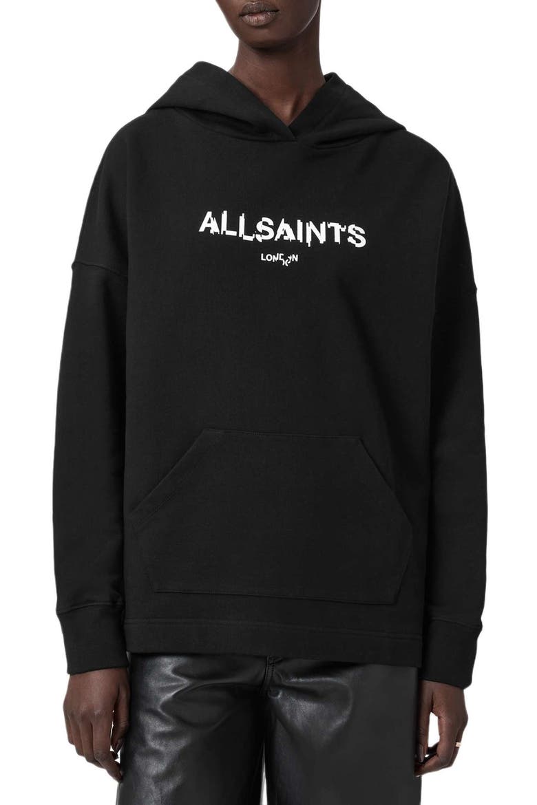 Static Etie Logo Hoodie, Main, color, BLACK