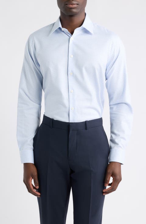 Trim Fit Check Dress Shirt