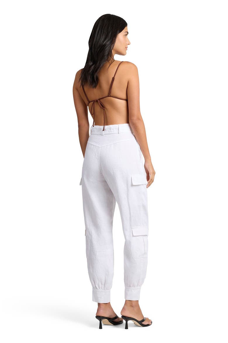 Linen Utility Pant, Alternate, color, WHITE