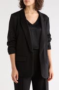 NORDSTROM RACK Scrunch Sleeve Scuba Knit Blazer