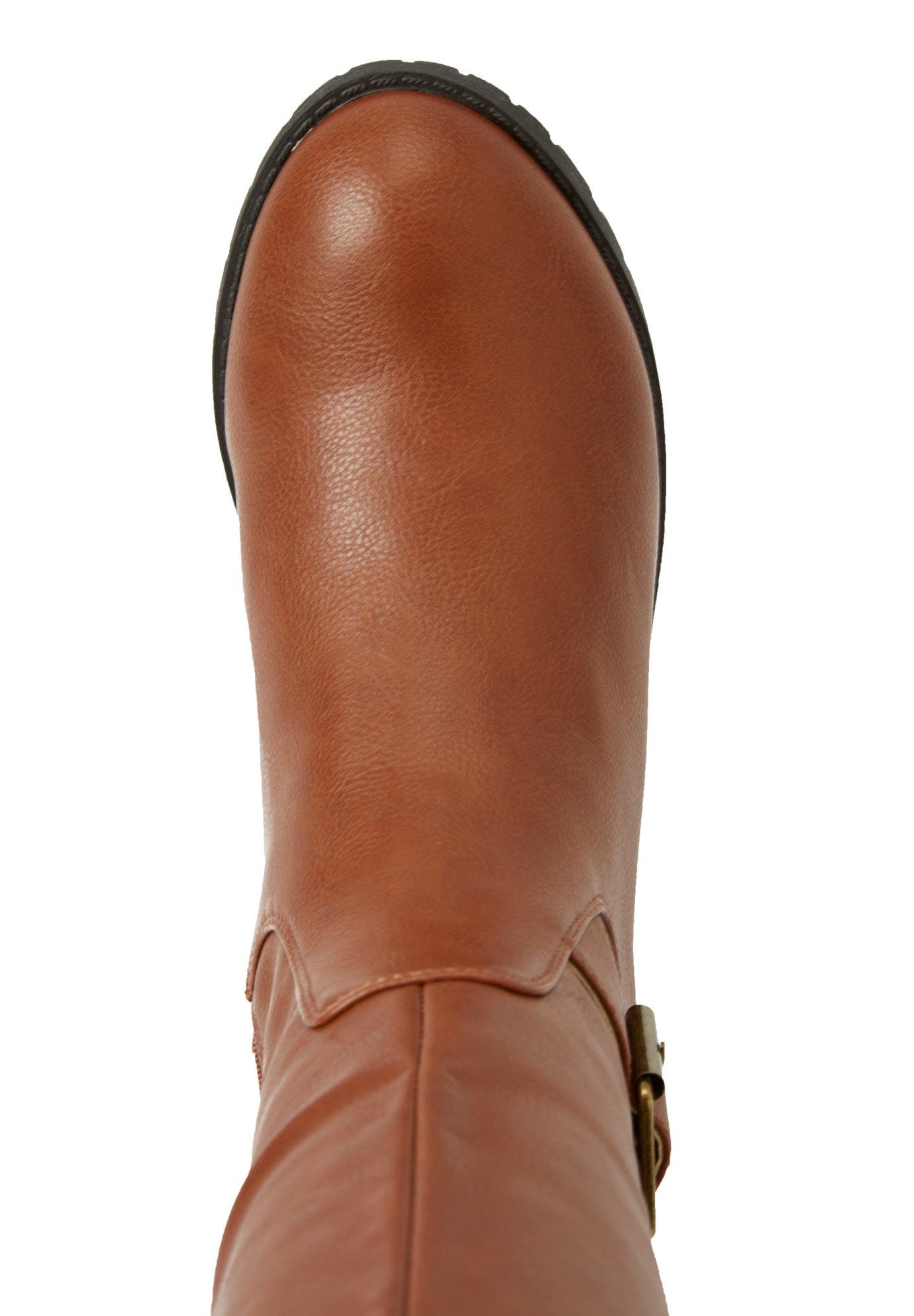 The Milan Wide Calf Boot, Alternate, color, COGNAC