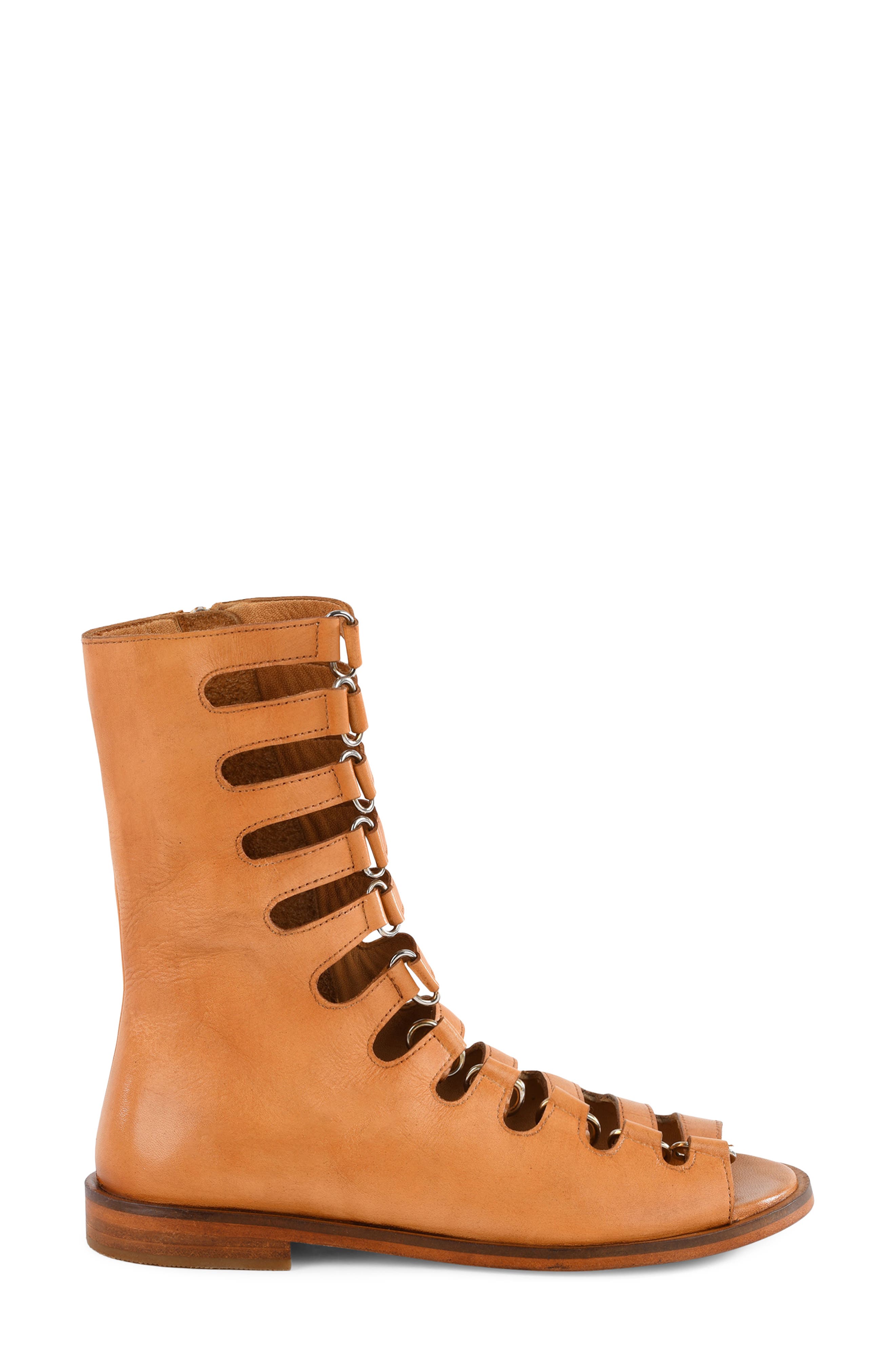 Mainstage Strappy Buckle Boot, Alternate, color, TAN