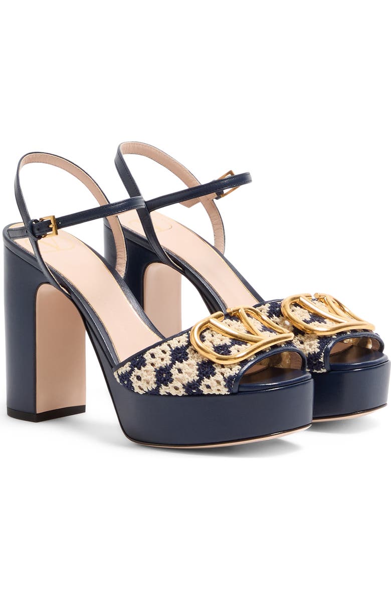 Valentino Garavani VLOGO Platform Sandal, Main, color,