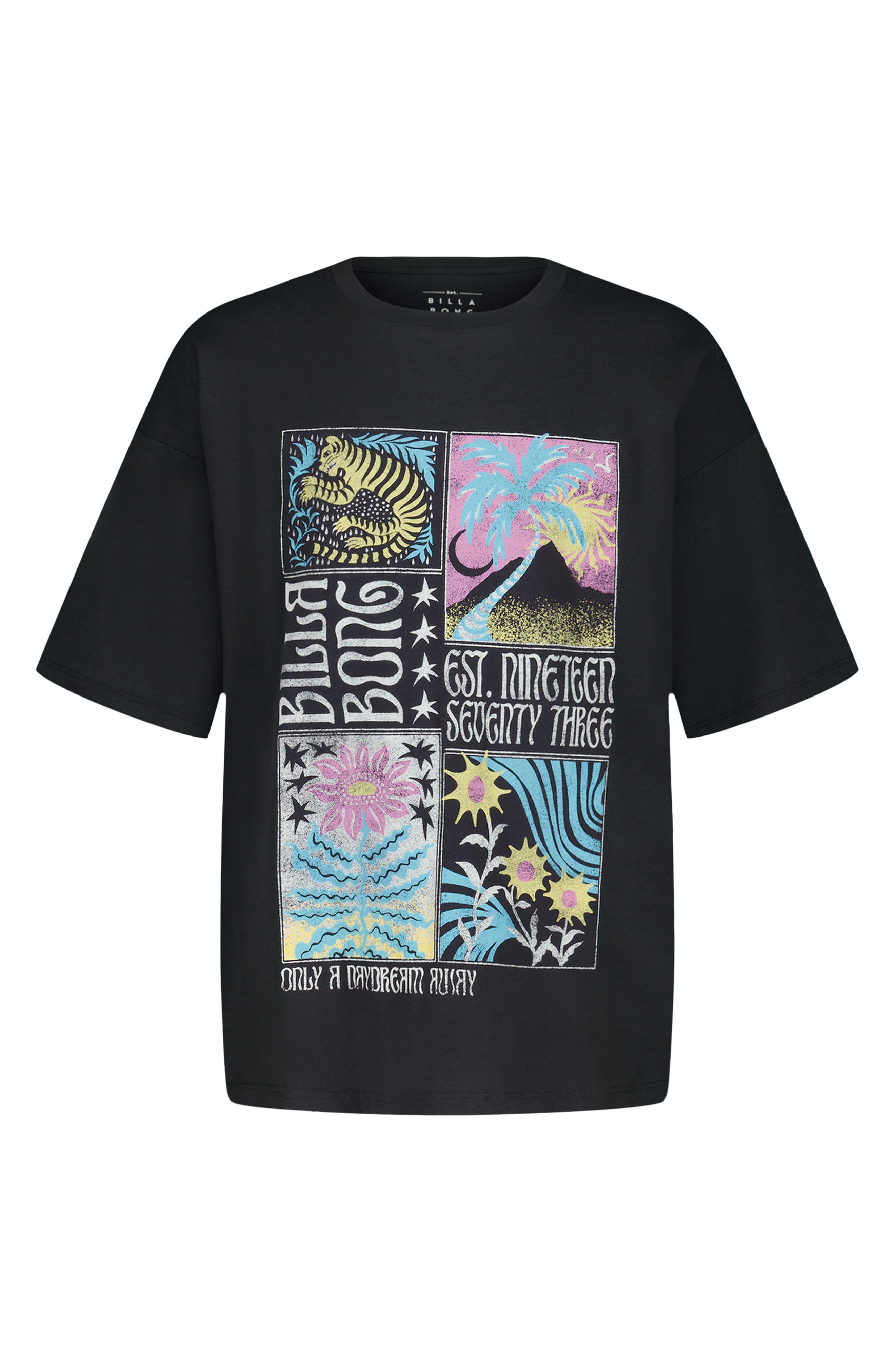 Billabong Kids' Daydream Oversize Cotton Graphic T-Shirt