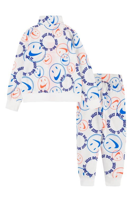 Nike Kids' Smiley Face Graphic Tricot Track Set In Sail