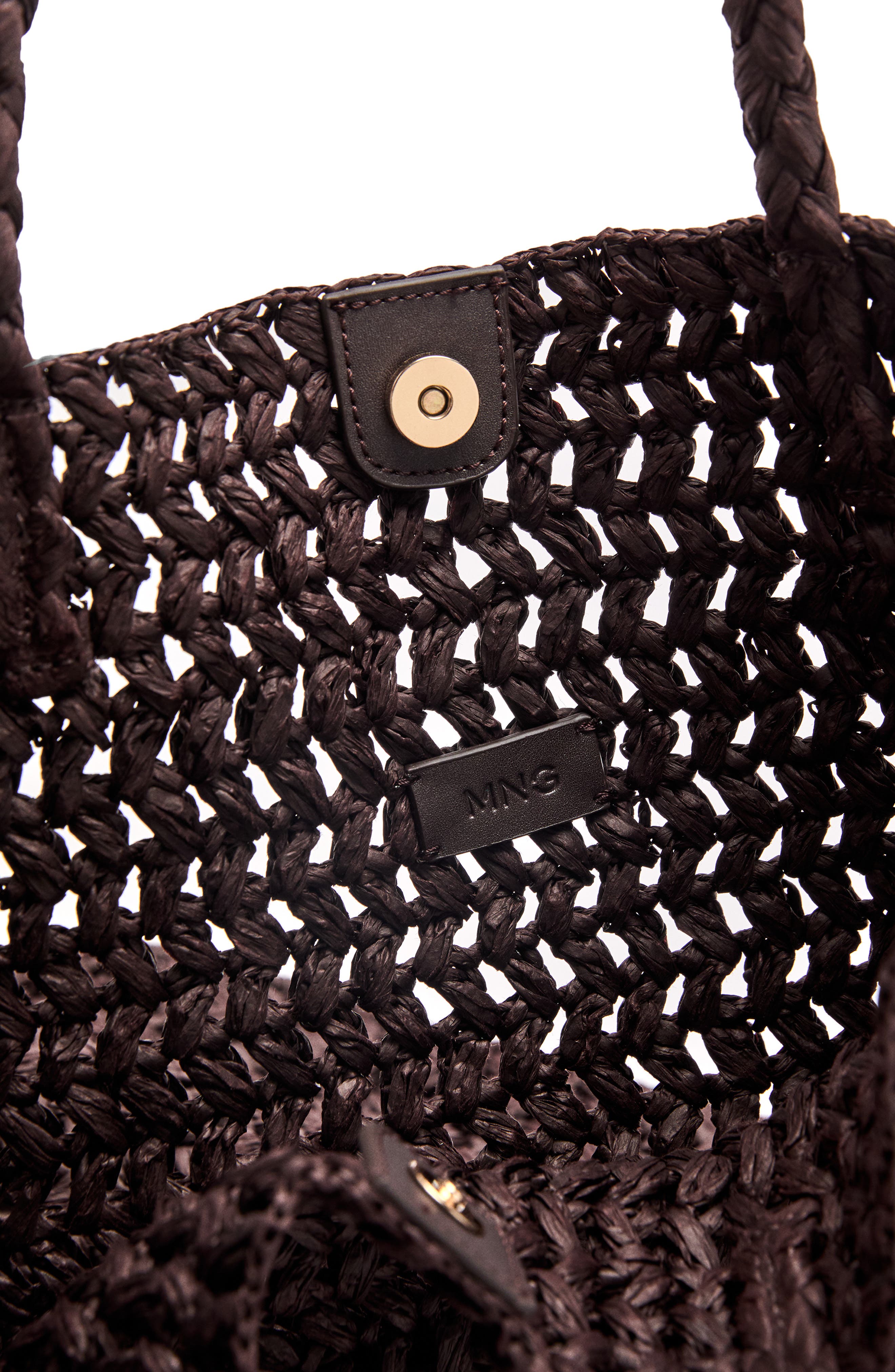 MANGO Maxi Natural Fiber Tote, Alternate, color, 